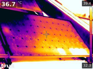 Solar panel inspection with FLIR thermal imaging camera