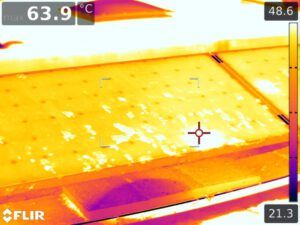 Solar panel inspection with FLIR thermal imaging camera