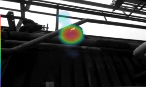Compressed air leak detection with FLIR Si124 acoustic imaging camera